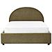 Letto Matrimoniale Bouclé Verde Oliva Con Contenitore 140 X 200 Cm Vaucluse - Foto miniatura 8