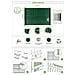 Lamelle In Pvc Rigido Cinto 2m X H.150cm Verde – Brise-vue Da Giardino Con Profilo Di Finitura E Clip - Foto miniatura 8
