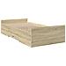 Giroletto Cassetti Rovere Sonoma 100x200 Cm Legno Multistrato - Foto miniatura 2
