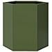 Fioriere da Giardino 2pz Verde Oliva Esagono 46x40x45cm Acciaio - Foto miniatura 3