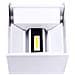 Applique Cubo Led 10w Faretto Lampada Parete Muro Luce Bianco Caldo 3000k - Foto miniatura 2