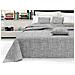 Telo Arredo Copridivano Multiuso Copritutto Misto Cotone Modello Multirighe 300x260 Silver - Foto miniatura 2
