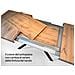 Tavolo allungabile 90x120/224 cm Plaker cemento gambe bianche - Foto miniatura 4