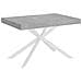 Tavolo allungabile 90x120/224 cm Plaker cemento gambe bianche - Foto miniatura 1