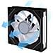 UF-RSLIN120-1B sistema di raffreddamento per computer Case per computer Ventilatore 12 cm Nero 1 pz - Foto miniatura 5