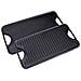 Victoria 34184 Bistecchiera Ghisa Smaltata Induzione, Piastra Per Grigliare Reversibile 50x35cm  Nero - Foto miniatura 1