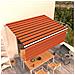 Tenda Sole Retrattile Manuale Con Parasole 4x3m Arancio Marrone - Foto miniatura 7