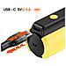 Powerbank 8000 Mah Torcia Cavo 3 In 1, Giallo - Foto miniatura 5