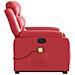 Poltrona Alzapersona Reclinabile Elettrica Rossa in Similpelle - Foto miniatura 9