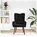 Sedia Rilassante  in Velluto Nero - Foto miniatura 3