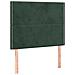 Letto a Molle con Materasso e LED Verde Scuro 90x200cm Velluto - Foto miniatura 7