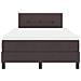 Letto con Box Spring e Materasso & LED Marrone Scuro 120x190 cm Tessuto - Foto miniatura 8
