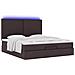 Struttura Letto Pouf con Materasso 160x200 cm in Tessuto - Foto miniatura 6