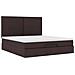 Struttura Letto Pouf con Materasso 160x200 cm in Tessuto - Foto miniatura 7