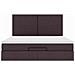 Struttura Letto Pouf con Materasso 160x200 cm in Tessuto - Foto miniatura 8