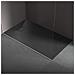 Piatto Doccia In Resina 100x100 Cm Effetto Pietra Colore Nero Cuba - Foto miniatura 1