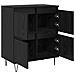 Sideboards 3 pcs Rovere nero 180 x 35 x 70 cm Legno multistrato - Foto miniatura 6