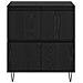 Sideboards 3 pcs Rovere nero 180 x 35 x 70 cm Legno multistrato - Foto miniatura 7