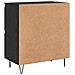 Sideboards 3 pcs Rovere nero 180 x 35 x 70 cm Legno multistrato - Foto miniatura 9