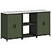 Set di Stoccaggio per Cucina 3 pcs Verde oliva 180 x 50 x 92 cm - Foto miniatura 1