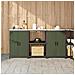 Set di Stoccaggio per Cucina 3 pcs Verde oliva 180 x 50 x 92 cm - Foto miniatura 2