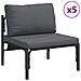 Set Divano da Giardino 8 pcs Antracite Acciaio - Foto miniatura 3