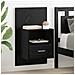 Armadietto per letto 2 pcs Rovere nero 48.5 x 32.5 x 80 cm - Foto miniatura 2