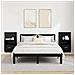 Armadietto per letto 2 pcs Rovere nero 48.5 x 32.5 x 80 cm - Foto miniatura 4
