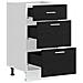 Base per Cucina con cassetto Riga Rovere Nero 40 x 46 x 81,5 cm - Foto miniatura 4