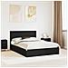 Letto con Contenitore Nero 135 x 190 cm Legno multistrato - Foto miniatura 2