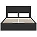 Letto con Contenitore Nero 135 x 190 cm Legno multistrato - Foto miniatura 8