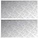 Dischi Quadrati 2 pcs Argento 60 x 30 cm Alluminio - Foto miniatura 1