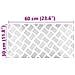 Dischi Quadrati 2 pcs Argento 60 x 30 cm Alluminio - Foto miniatura 8