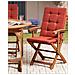 Set Di 2 Sedie Da Giardino Con Cuscini Maui Premium Legno D \'acacia Rosso - Foto miniatura 1