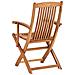 Set Di 2 Sedie Da Giardino Con Cuscini Maui Premium Legno D \'acacia Rosso - Foto miniatura 6