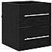 Armadio per Lavabo da Bagno con cassetto Nero 42 x 39 x 52 cm - Foto miniatura 5