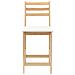 Sedie da pranzo 2 pcs Naturale 40 x 47,5 x 99,5 cm - Foto miniatura 5