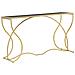 Consolle Sunshine In Ferro, Mdf E Vetro Specchio - 130 X 40 X H 75 Cm - Foto miniatura 1