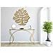 Tavolo Consolle Vkh626-oro-metallo-130x40x75 Cm - Foto miniatura 8