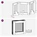 Cancello per cani con supporti 8 pcs Legno antico 60 x 60 cm - Foto miniatura 7