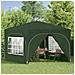 Tenda per feste a pop-up 290 x 290 x 245 cm Verde - Foto miniatura 3
