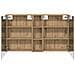 Set di Armadi da Bagno con lo scaffale 3 pcs 120 x 14,5 x 70 cm - Foto miniatura 7
