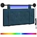 Testiera sospesa Con luce LED Blu Velluto - Foto miniatura 1