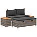 Set di divani da esterno 4 -Seater 4 pcs 55 x 30 x 39 cm - Foto miniatura 1