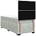 Letto box spring con materasso Grigio Chiaro Singolo Velluto - Foto miniatura 8