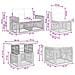 Set Divano da Giardino 7 pz Nero e Bianco Crema polyrattan - Foto miniatura 5