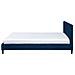 Letto Sfoderabile In Velluto Blu Scuro 160 X 200 Cm Fitou - Foto miniatura 15