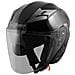 Casco Jet Moto Scooter Omologato Ece 22-05 Visiera Parasole Antigraffio Nero L - Foto miniatura 4