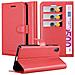 Custodia Compatibile Con Sony Xperia Xa1 Plus In Rosso Carminio - Coperchio Protettiva Con Chiusura Magnetica, Funzione Stand E Tasca Per Le Carte - Foto miniatura 1