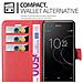 Custodia Compatibile Con Sony Xperia Xa1 Plus In Rosso Carminio - Coperchio Protettiva Con Chiusura Magnetica, Funzione Stand E Tasca Per Le Carte - Foto miniatura 4